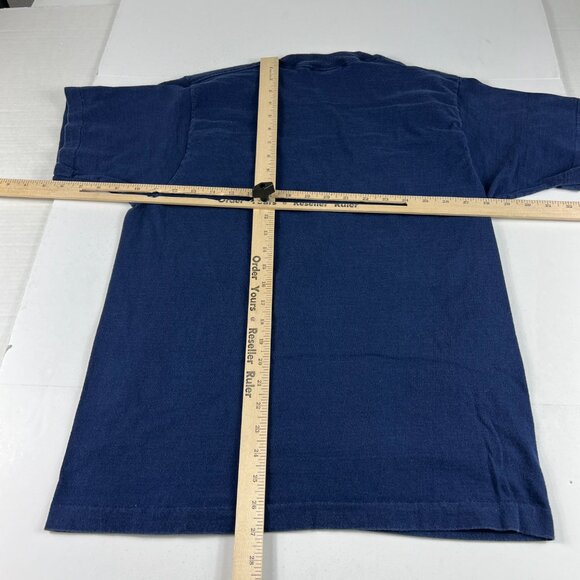 VTG 90s Pro Player Cleveland Indians Shirt Medium Blue Faded Single Stitch Tee - Picture 10 of 13